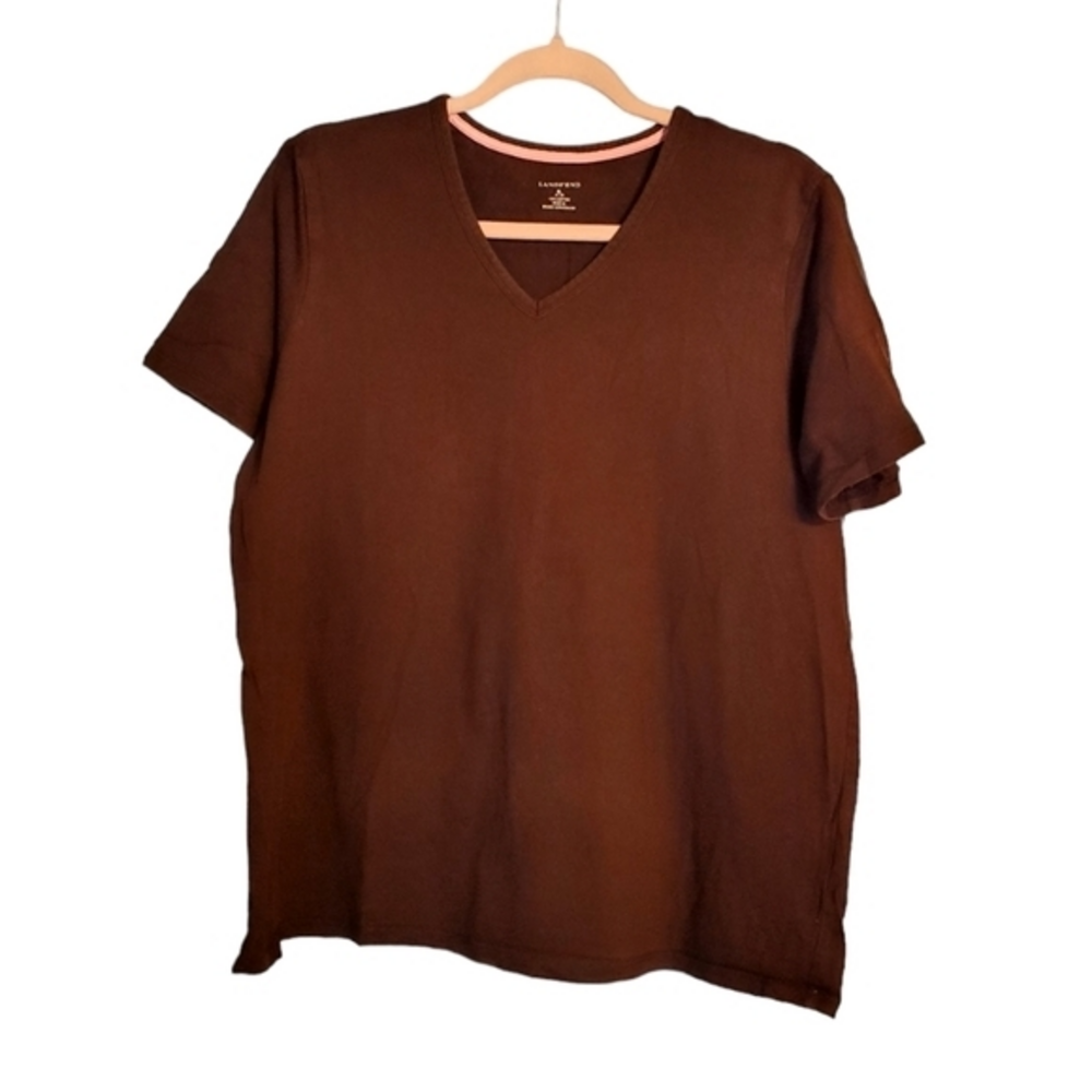 Women's Lands End Cotton Top‎ Tee Shirt XL (18-20) Preowned